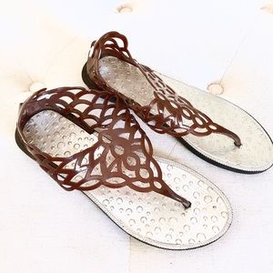Jelly thong sandals